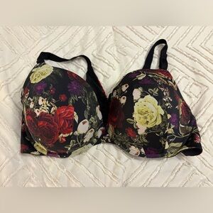 Torrid Black Floral Women's Bra